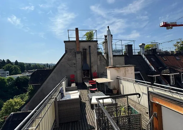 Rustic Lakeside Gem With Rooftop Looking To Zurich